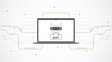 laptop technology background abstract. Ai artificial intelligence technology with line digital, black laptop color, style modern, element, dot, hi-tech, vector. laptop technological for web banner, 