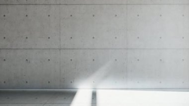 Boş iç oda gölge duvarı arka planı mimari güneş ışığını taklit ediyor. boş ev modern pencere ışıklandırması daire tasarımı ev içinde beyaz ev. boş küçük konsept arkaplan parlak temiz.