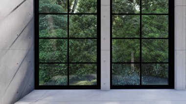 Boş iç oda gölge duvarı arka planı mimari güneş ışığını taklit ediyor. boş ev modern pencere ışıklandırması daire tasarımı ev içinde beyaz ev. boş küçük konsept arkaplan parlak temiz.