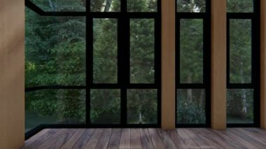 Boş iç oda gölge duvarı arka planı mimari güneş ışığını taklit ediyor. boş ev modern pencere ışıklandırması daire tasarımı ev içinde beyaz ev. boş küçük konsept arkaplan parlak temiz.