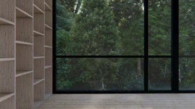 Boş iç oda gölge duvarı arka planı mimari güneş ışığını taklit ediyor. boş ev modern pencere ışıklandırması daire tasarımı ev içinde beyaz ev. boş küçük konsept arkaplan parlak temiz.