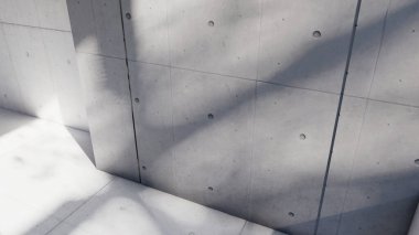 Boş iç oda gölge duvarı arka planı mimari güneş ışığını taklit ediyor. boş ev modern pencere ışıklandırması daire tasarımı ev içinde beyaz ev. boş küçük konsept arkaplan parlak temiz.