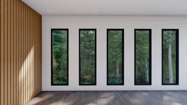 Boş iç oda gölge duvarı arka planı mimari güneş ışığını taklit ediyor. boş ev modern pencere ışıklandırması daire tasarımı ev içinde beyaz ev. boş küçük konsept arkaplan parlak temiz.