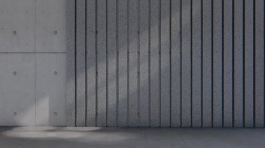 Boş iç oda gölge duvarı arka planı mimari güneş ışığını taklit ediyor. boş ev modern pencere ışıklandırması daire tasarımı ev içinde beyaz ev. boş küçük konsept arkaplan parlak temiz.