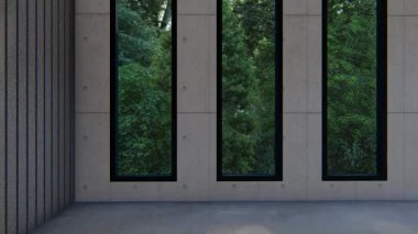 Boş iç oda gölge duvarı arka planı mimari güneş ışığını taklit ediyor. boş ev modern pencere ışıklandırması daire tasarımı ev içinde beyaz ev. boş küçük konsept arkaplan parlak temiz.