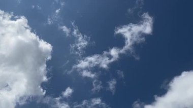 Gökyüzü bulutlu bulutlu güzel bulutlu mavi zaman çizelgesi yaz mevsimi uzayı. Kabarık tüylü kümülüs manzara ışık arka plan güzellik akşam zaman atlaması. renk ufku güneşli açık hava güneşli güneş ışığı.