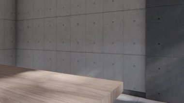 Boş iç oda gölge duvarı arka planı mimari güneş ışığını taklit ediyor. boş ev modern pencere ışıklandırması daire tasarımı ev içinde beyaz ev. boş küçük konsept arkaplan parlak temiz.