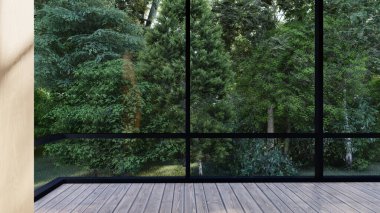 Boş iç oda gölge duvarı arka planı mimari güneş ışığını taklit ediyor. boş ev modern pencere ışıklandırması daire tasarımı ev içinde beyaz ev. boş küçük konsept arkaplan parlak temiz.