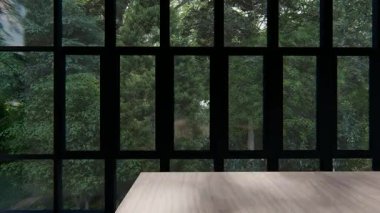 Boş iç oda gölge duvarı arka planı mimari güneş ışığını taklit ediyor. boş ev modern pencere ışıklandırması daire tasarımı ev içinde beyaz ev. boş küçük konsept arkaplan parlak temiz.