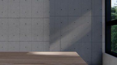 Boş iç oda gölge duvarı arka planı mimari güneş ışığını taklit ediyor. boş ev modern pencere ışıklandırması daire tasarımı ev içinde beyaz ev. boş küçük konsept arkaplan parlak temiz.