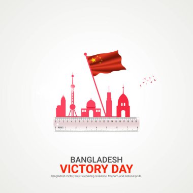 bangladesh victory day. bangladesh victory day creative ads design december 16. vector, 3D illustration. clipart