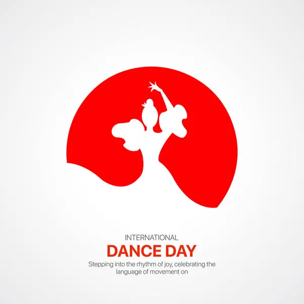 stock vector International Dance Day. Dance Day creative ads design April 29. social media poster, vector, 3D illustration.