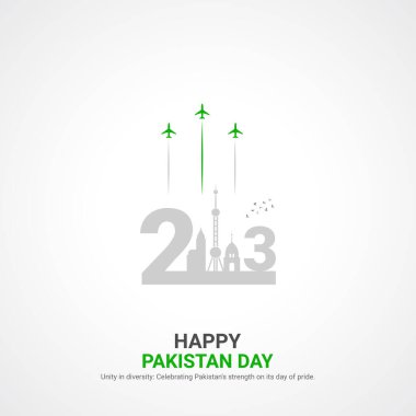 pakistan resolution day. pakistan resolution day creative ads design. post, vector, 3D illustration. clipart