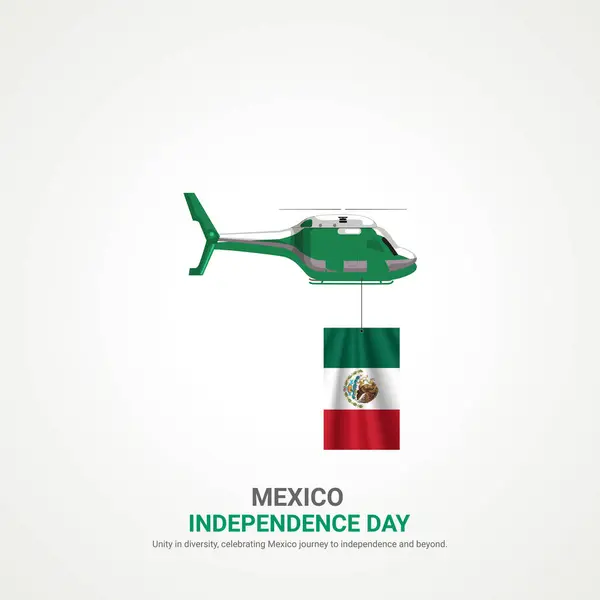 stock vector mexico independence day. mexico independence day creative ads design. post, vector, 3D illustration.