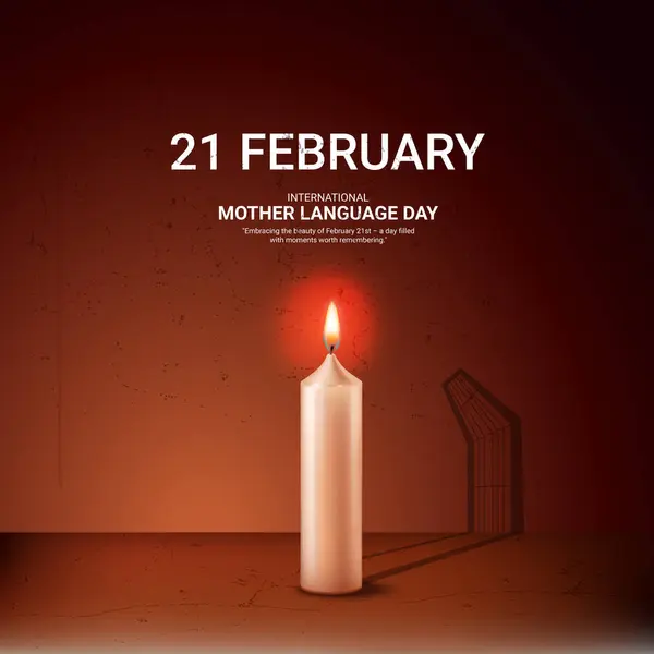 Stock image International Mother Language Day creative ads. 21 February Mother Language Day of Bangladesh. poster, banner vector illustration . 3D