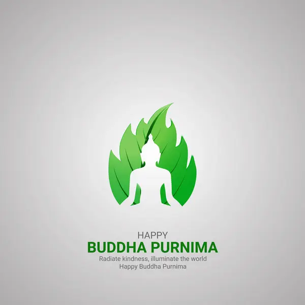 stock vector Happy Buddha Purnima Day. Buddha Purnima Day creative ads design May 23. vector, 3D illustration.