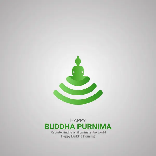 stock vector Happy Buddha Purnima Day. Buddha Purnima Day creative ads design May 23. vector, 3D illustration.