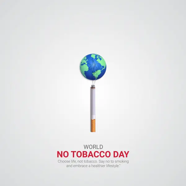 stock vector World No-Tobacco Day. World No-Tobacco Day creative ads design MMay 31. vector, 3D illustration.