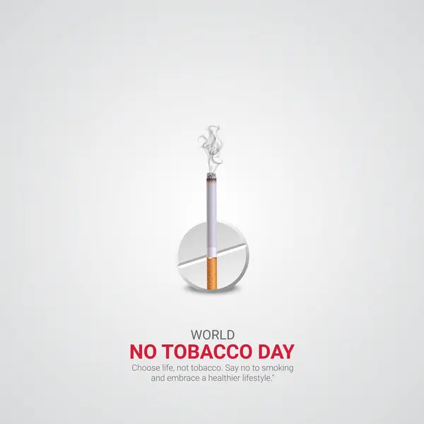 stock vector World No-Tobacco Day. World No-Tobacco Day creative ads design MMay 31. vector, 3D illustration.