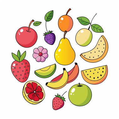 Cherry vectorillustratie geïsoleerd op witte achtergrond