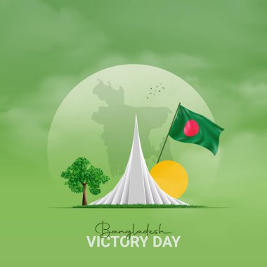 December 16, Happy Victory Day of Bangladesh. Creative Victory day. clipart