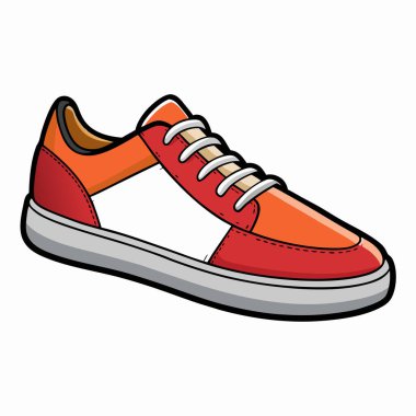 Cartoon fashion shoes. Modern Brogues flat vector illustrations white background