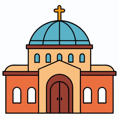 Orthodox Judaism, religious building Vector different religious temples catholicism clipart