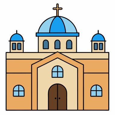 Orthodox Judaism, religious building Vector different religious temples catholicism clipart