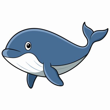 Deniz memelileri vektör illüstrasyonu. Deniz memelilerinin karikatür tırmanışı, yassı bir hayvan..