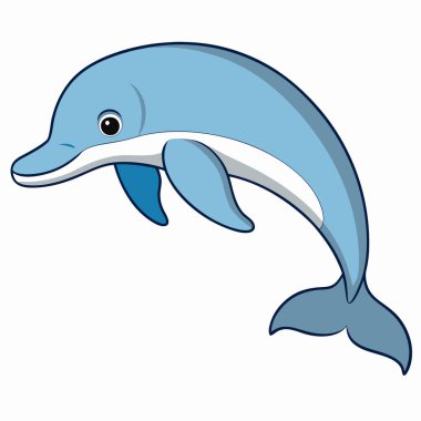 cetaceans vector illustration. cetaceans cartoon clipart, animal in flat style. clipart