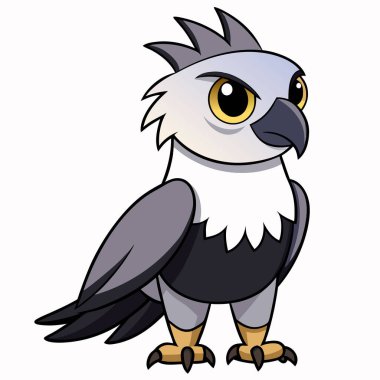 harpy kartal vektör çizimi beyaz arkaplan