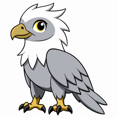 harpy kartal vektör çizimi beyaz arkaplan