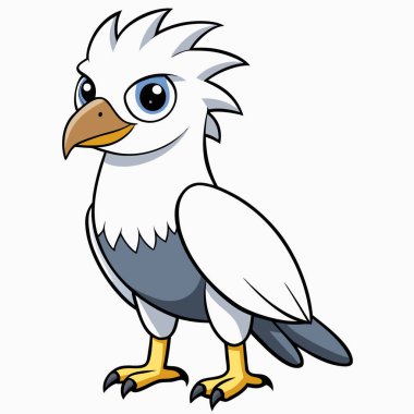 harpy kartal vektör çizimi beyaz arkaplan