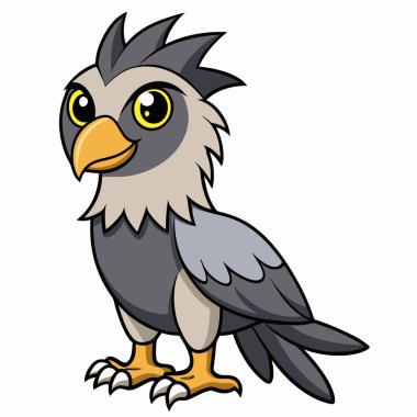 harpy kartal vektör çizimi beyaz arkaplan