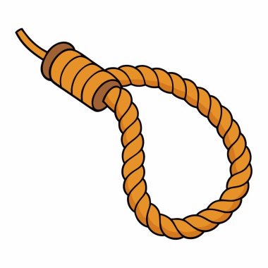 rope Vector illustration isolated on white background. clipart