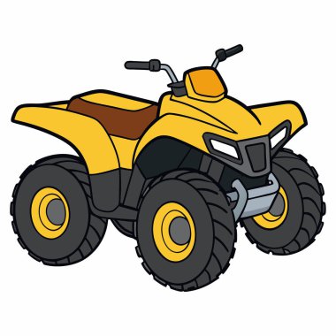 atvs düz biçim vektörü izole görüntü beyaz arkaplan