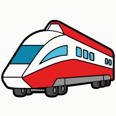 tren vagonu çizimi düz vektör tasarımı