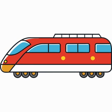 tren vagonu çizimi düz vektör tasarımı
