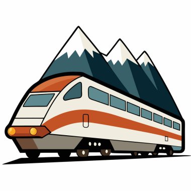 tren vagonu çizimi düz vektör tasarımı