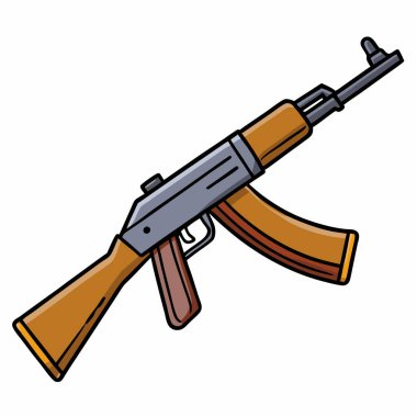 RPK gun , police weapon vector design, military vector design illustration. clipart