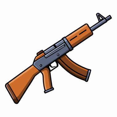 RPK gun , police weapon vector design, military vector design illustration. clipart