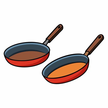 Pans illustration flat vector design clipart