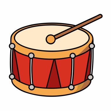 Drums illustration flat vector design clipart