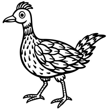 American Woodcock illüstrasyon düz vektör tasarımı