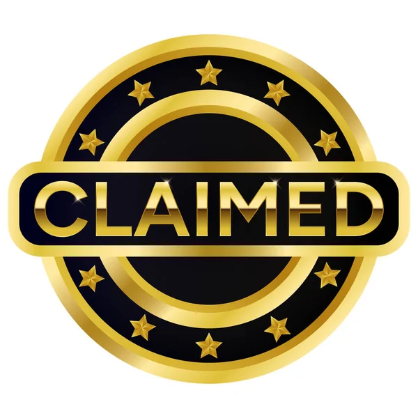 Yıldızlar vektör illüstrasyonlu Altın Madalya