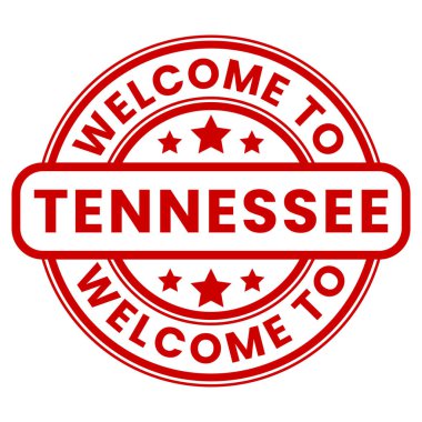 Tennessee İşaretine Hoşgeldiniz, Damga, Yıldızların vektör çizimi etiketi