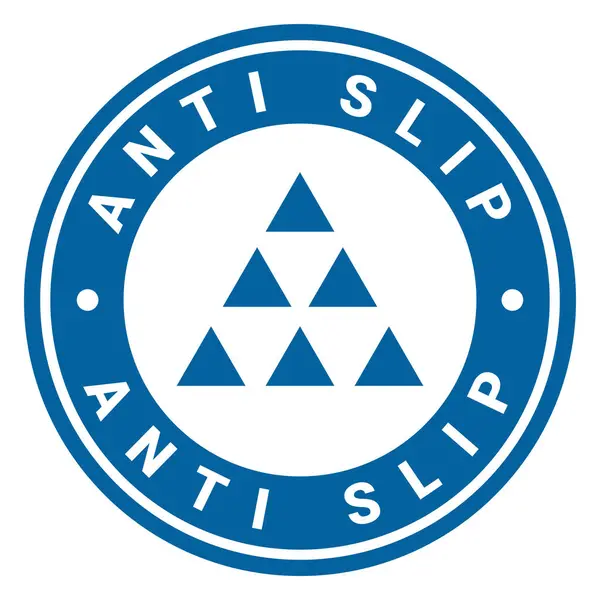 Blue Slip Geïsoleerde Ronde Stempel Sticker Met Piramide Pictogram Vector Rechtenvrije Stockillustraties