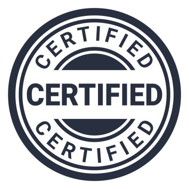 Koyu Gri Sertifikalı Kauçuk Damga Çizimi