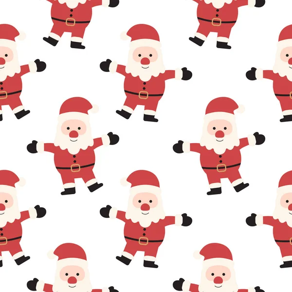 Düz Dansçı Noel Baba. Noelsiz Düzen vektör çizimi