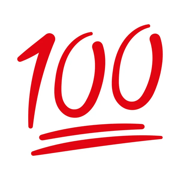 Kırmızı Bir Yüz izole edilmiş etiket vektör illüstrasyonu